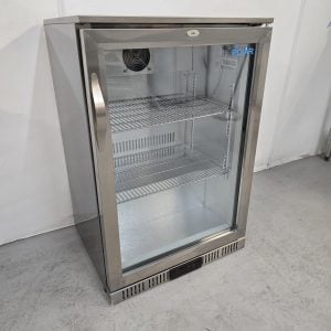 New B Grade Polar Single Stainless Glass Door Bottle Fridge 138 Litre GL007