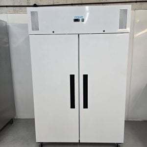 New B Grade Polar Upright Double Door Freezer White 1152 Litre PG043