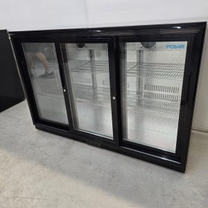 New B Grade Polar Back Bar Cooler with Sliding Doors 330 Litre GL006
