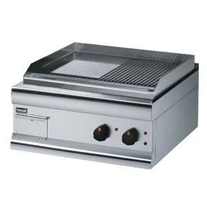 Brand New Lincat Silverlink Electric Counter-top Griddle Twin Zone With Half-Ribbed Plate 4.0 kW GS6/TR