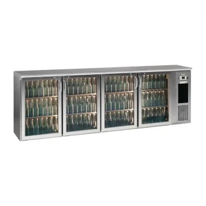 Brand New Gamko Bottle Cooler 4 Hinged Glass Doors Stainless Steel 728L FD031