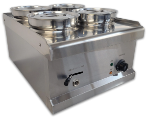 Brand New Infernus 4 Round Pot Wet Bain Marie INF-4D