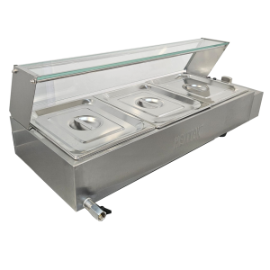 Brand New Heittox 3 Pan Service Wet Bain Marie SB3