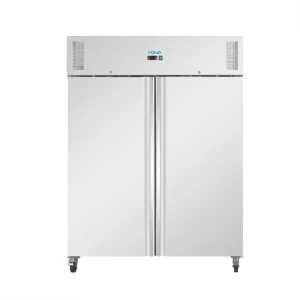 Brand New Polar Double Door Upright Freezer Stainless Steel 1300 Litre UA053